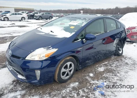 2013 Toyota Prius Three z USA, uszkodzony, nr VIN JTDKN3DU2D1619207